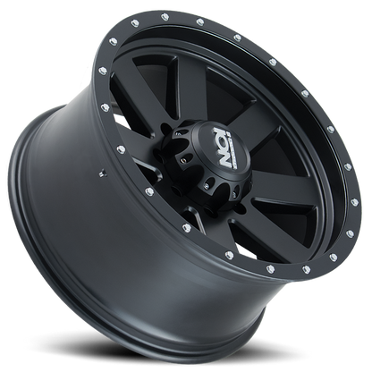 Cast Aluminum Wheels 134 MB 20x10 Black Beadlock Matte Black ION Wheels