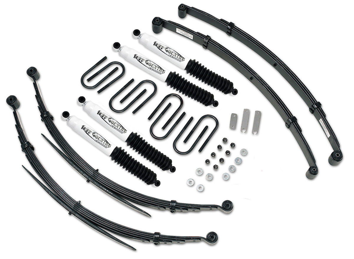 3 Inch Lift Kit 88-91 Chevy/GMC Suburban 3/4 Ton Heavy Duty Fits Models w/52 Inch long Rear Springs Tuff Country