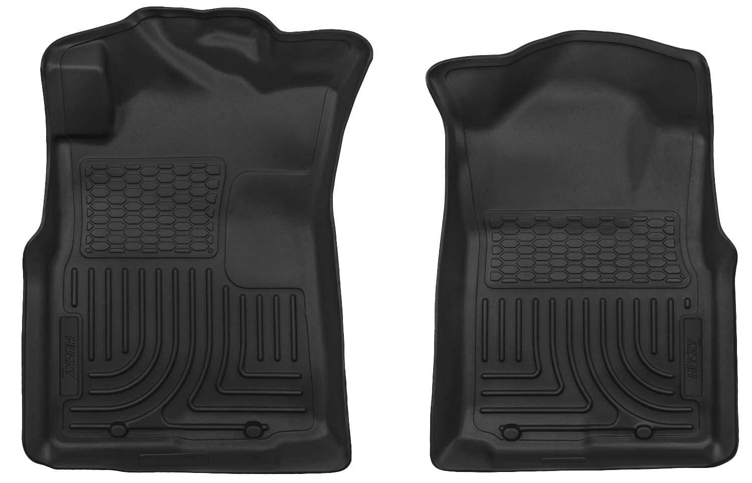 Weatherbeater Front Floor Liners For 2005-2015 Tacoma Black Husky Liners