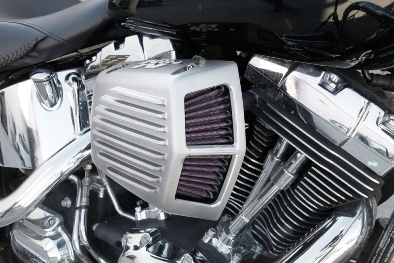 K&N Street Metal Intake System 08-16 Harley-Davidson Shaker Silver H/D Touring Models