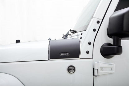 Black Trail Armor Cowl Covers For 2007-2018 Jeep Wrangler JK, 2-Door And 4-Door, Pair Bushwacker
