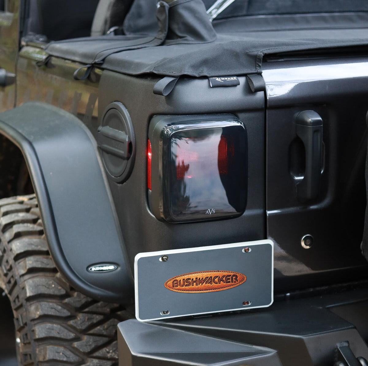 Trail Armor Rear Corner For 2018-2023 Jeep Wrangler JL, 2-Door And 4-Door Bushwacker