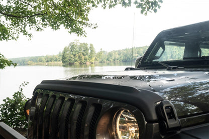 Trail Armor Hood Stone Guard Black Textured Finish, 1-Piece For 2018-2026 Jeep Wrangler JL, 2 And 4-Door Bushwacker