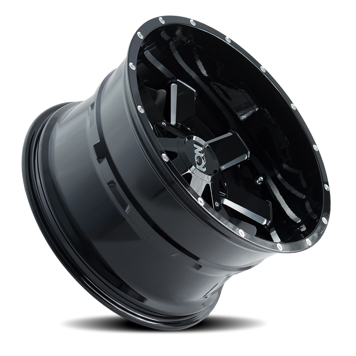 Cast Aluminum Wheels 141 GB 20x10 Milled Spokes Gloss Black ION Wheels