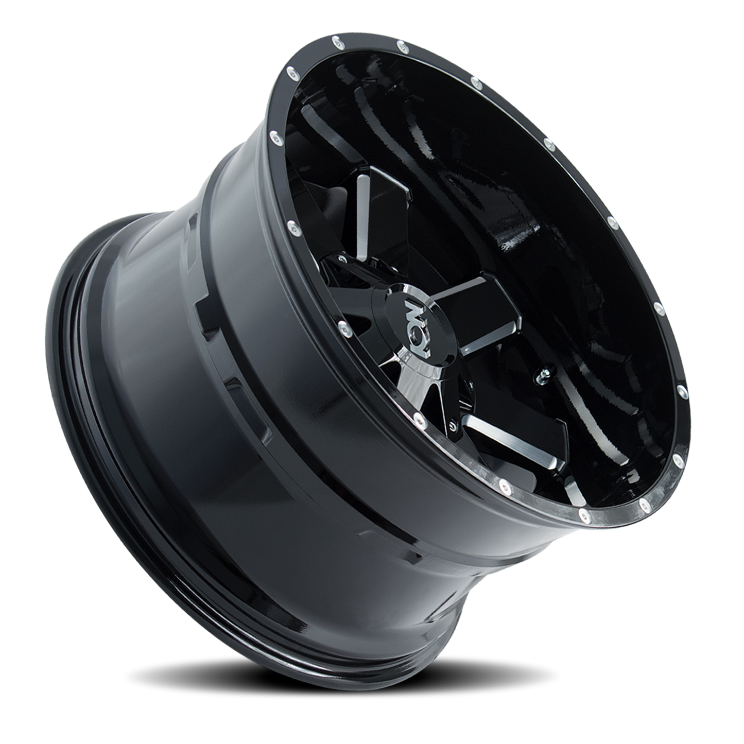 Cast Aluminum Wheels 141 GB 18x9 Milled Spokes Gloss Black ION Wheels