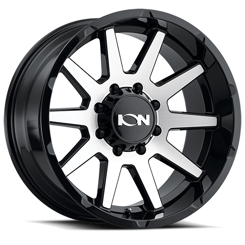 Cast Aluminum Wheels 143 GBM 18x9 Machined Face Gloss Black ION Wheels