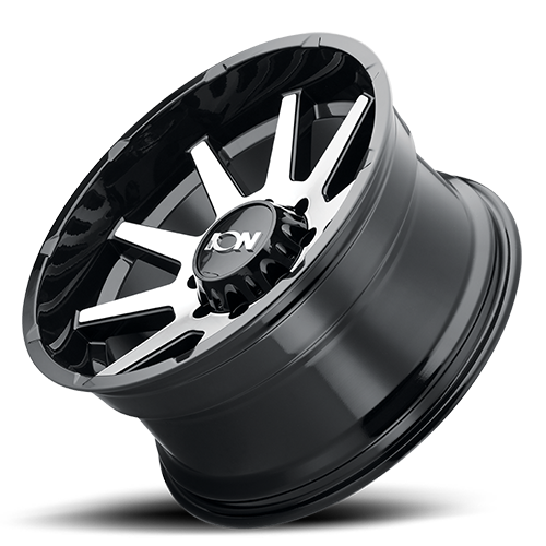 Cast Aluminum Wheels 143 GBM 18x9 Machined Face Gloss Black ION Wheels