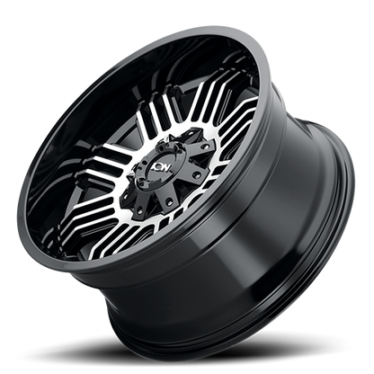 Cast Aluminum Wheels 144 GB 20x9 Machined Gloss Black ION Wheels