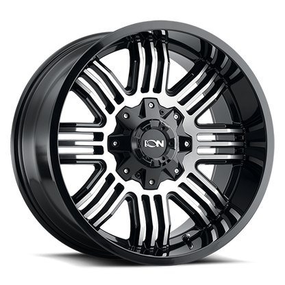 Cast Aluminum Wheels 144 GB 17x9 Machined Gloss Black ION Wheels