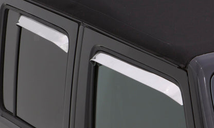 Ventshade for 1984-1996 Jeep Cherokee and More Door 4 Piece Stainless AVS