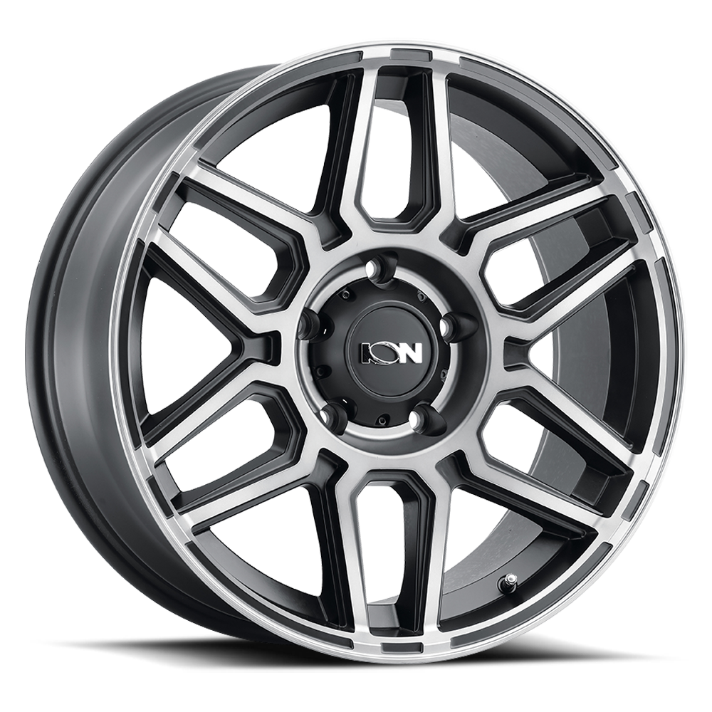 Cast Aluminum Wheels 146 MB 20x9 Machined Dark Tint Matte Black ION Wheels