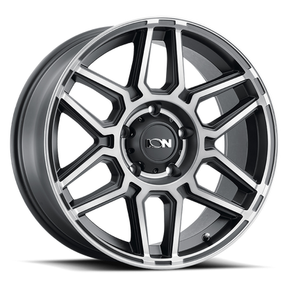 Cast Aluminum Wheels 146 MB 20x9 Machined Dark Tint Matte Black ION Wheels
