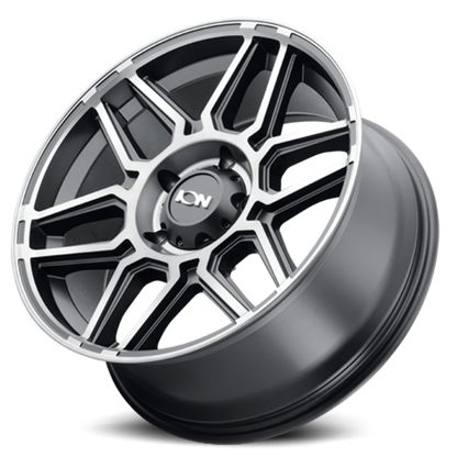 Cast Aluminum Wheels 146 MB 20x9 Machined Dark Tint Matte Black ION Wheels