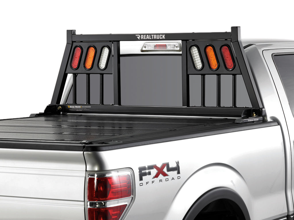 Headache Rack Three Light 17-24 F250/350/450 Aluminum Body 99-16 F250/350/450 Excludes Lights Backrack