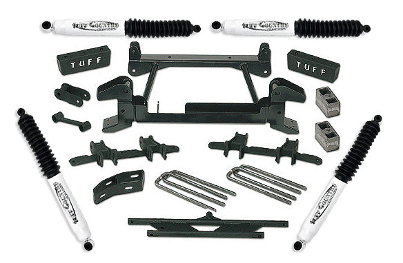 4 Inch Lift Kit 92-98 Chevy/GMC Suburban 2500 8 Lug Fits Models with Cast Lower Control Arms Tuff Country