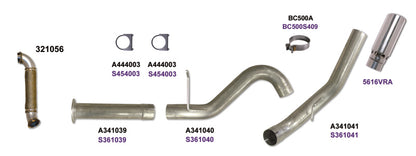 Diamond Eye KIT 5in DPF-BACK Single w/ TDP AL 07.5-10 Chevy/GMC 6.6L Duramax 2500/3500