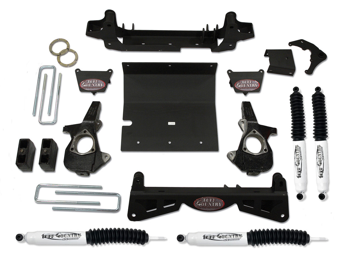 4 Inch Lift Kit 01-06 Silverado/Sierra 1500HD w/3 Piece Sub Frame Tuff Country