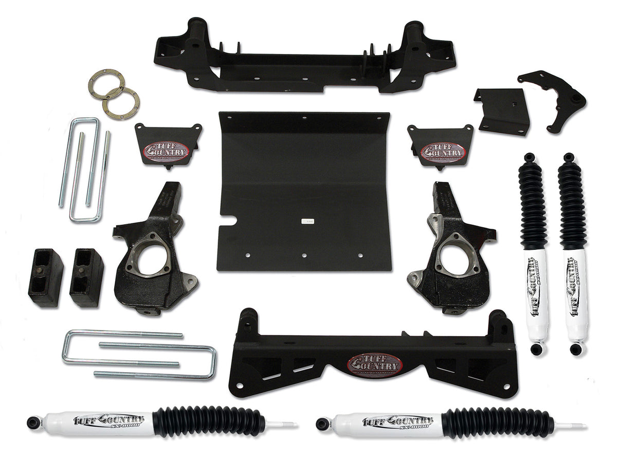 4 Inch Lift Kit 01-10 Silverado/Sierra 2500HD w/3 Piece Sub Frame Tuff Country