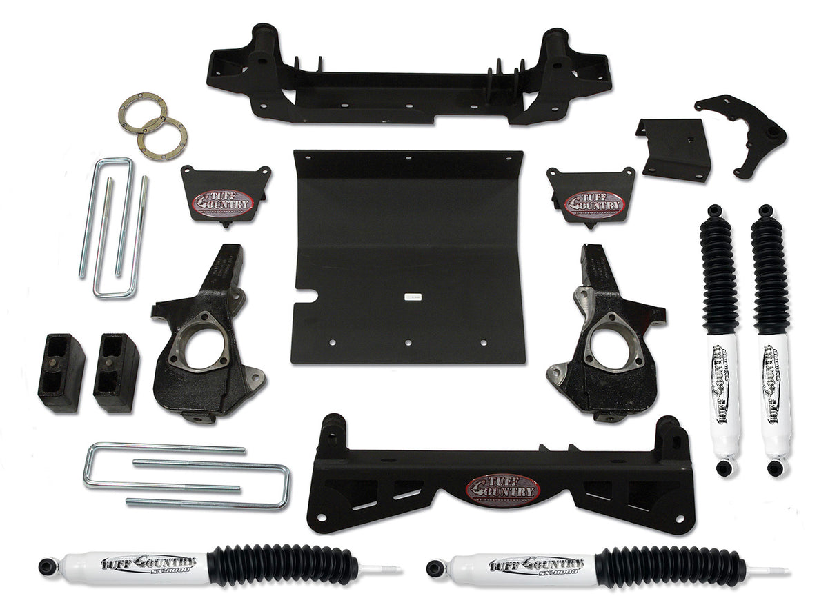 4 Inch Lift Kit 01-06 Silverado/Sierra 3500/3500HD w/3 Piece Sub Frame Tuff Country