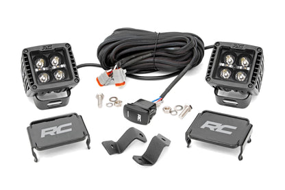 LED Light Kit | Ditch | 2" Black Pair | Amber DRL | Ford F-150 (15-26)/F-150 Lightning (22-26)