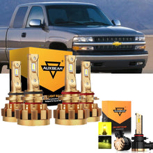 For 2003-2006 Chevrolet Silverado 1500 F-16 Plus Series Built-in Canbus Automotive Grade 14000LM LED Light Bulbs High Low Beam Bundle