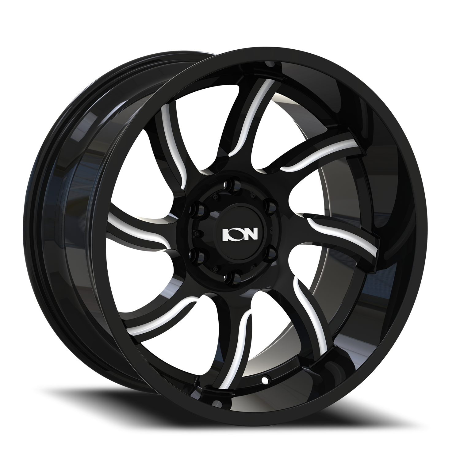 Cast Aluminum Wheels 151 20x10 Milled Gloss Black ION Wheels
