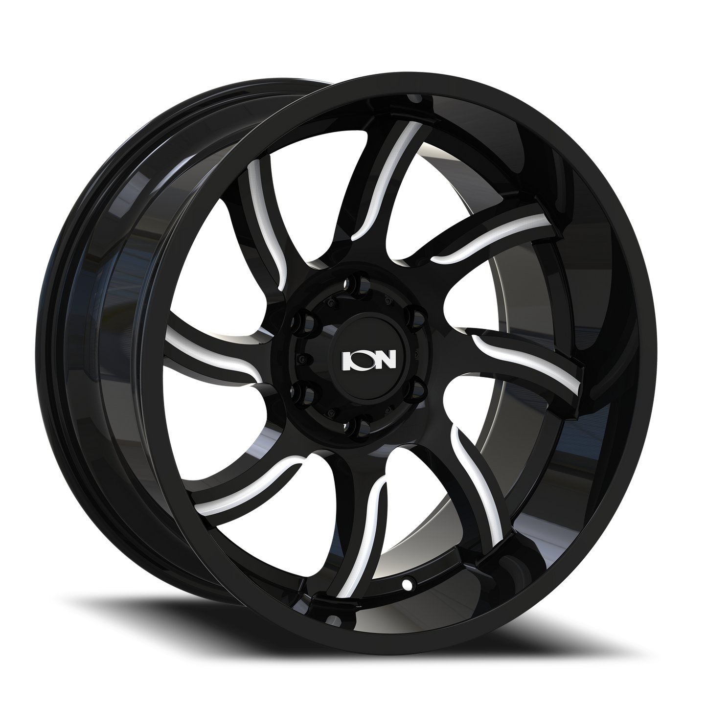 Cast Aluminum Wheels 151 20x9 Milled Gloss Black ION Wheels