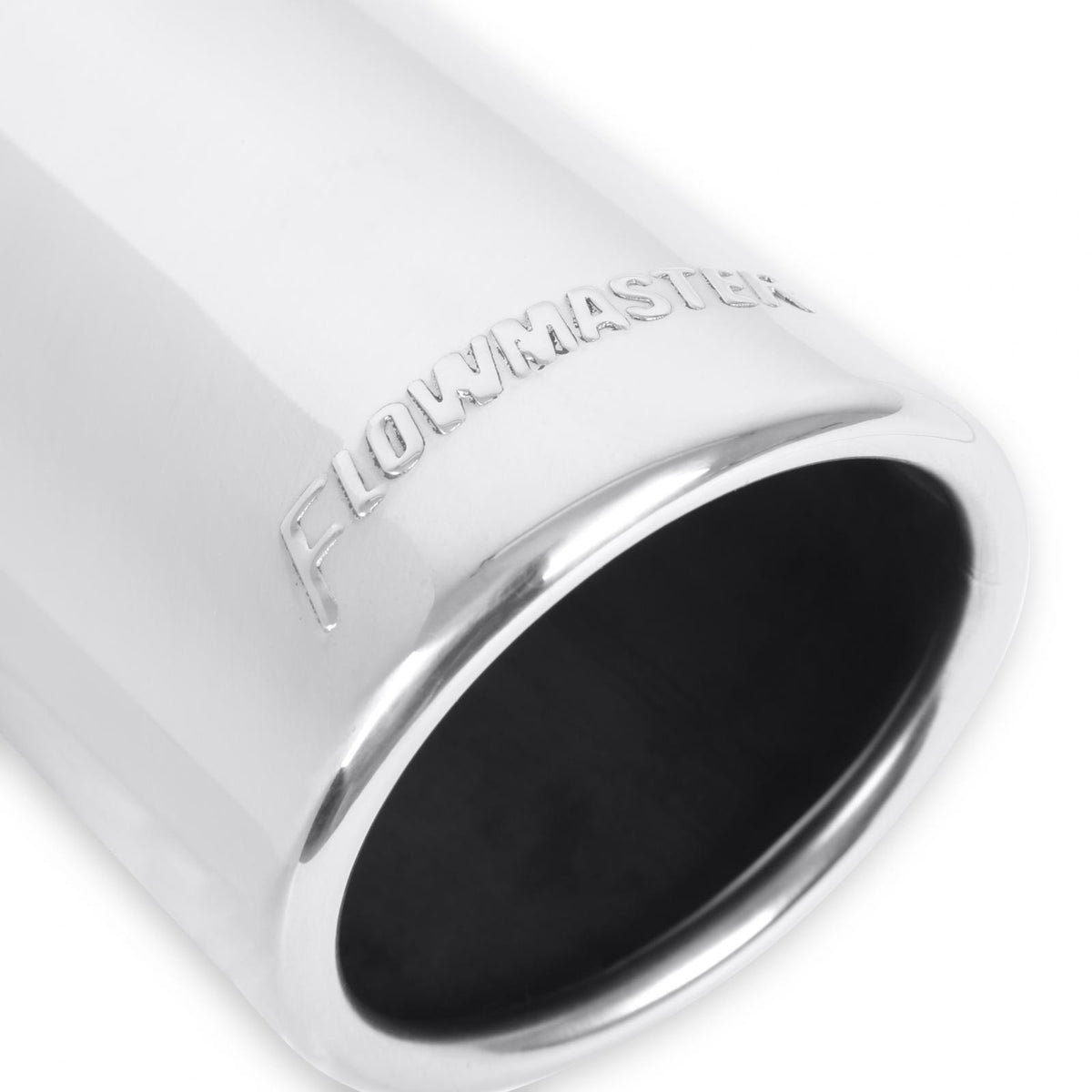 Exhaust Tip Exhaust Tip 3.00 Inch Rolled Angle Polished SS Fits 2.50 Inch Tubing Clamp On Flowmaster