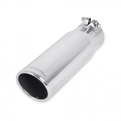 Exhaust Tip Exhaust Tip 3.50 Inch Rolled Angle Polished SS Fits 3.00 Inch Tubing Clamp On Flowmaster