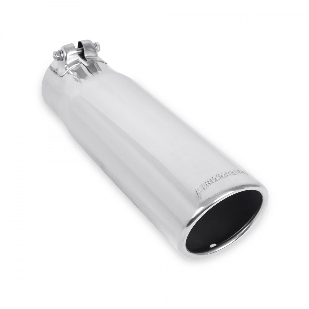 Exhaust Tip Exhaust Tip 3.50 Inch Rolled Angle Polished SS Fits 3.00 Inch Tubing Clamp On Flowmaster