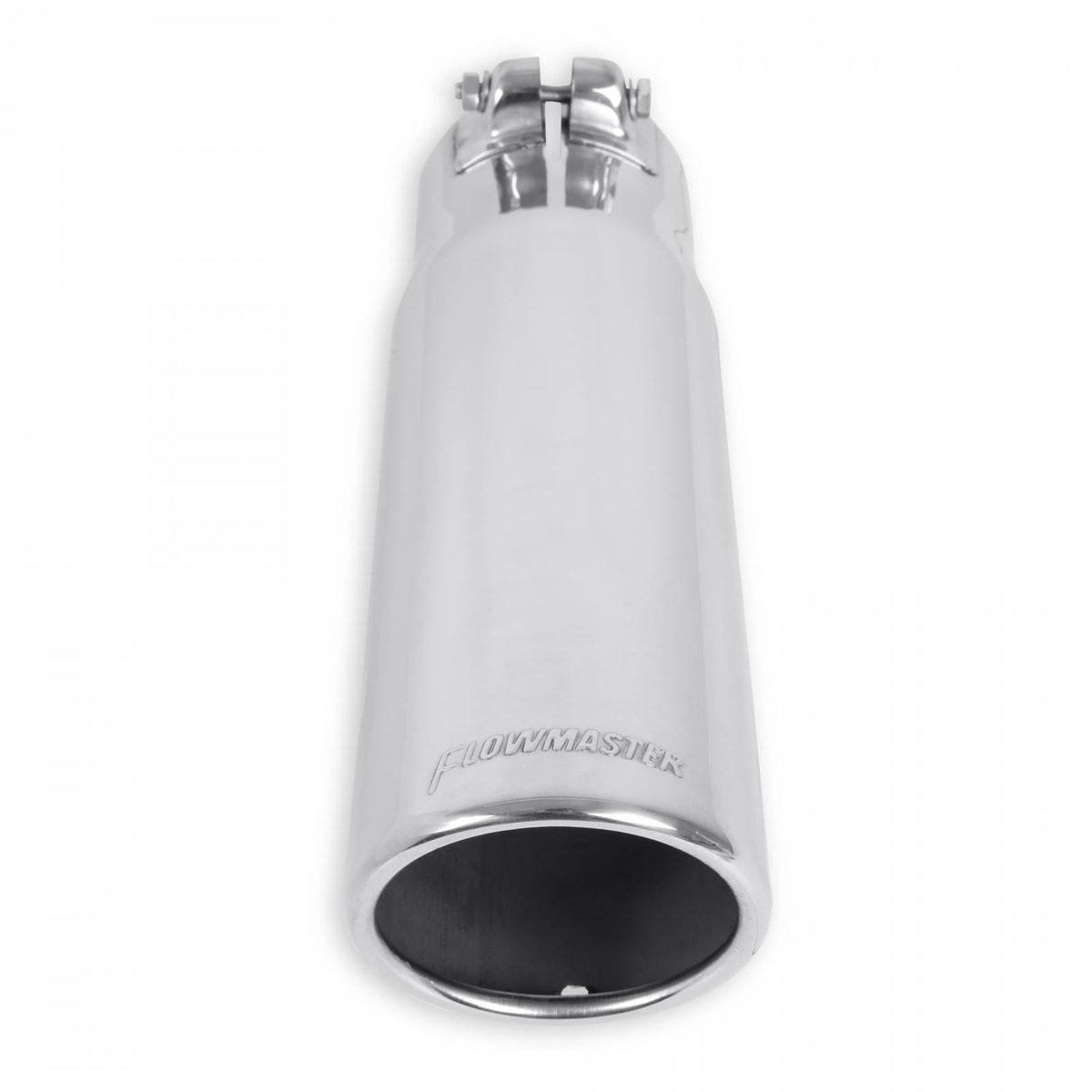 Exhaust Tip Exhaust Tip 3.50 Inch Rolled Angle Polished SS Fits 3.00 Inch Tubing Clamp On Flowmaster