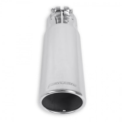 Exhaust Tip Exhaust Tip 3.50 Inch Rolled Angle Polished SS Fits 3.00 Inch Tubing Clamp On Flowmaster