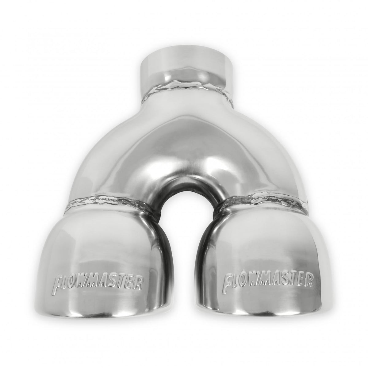 Exhaust Tip Exhaust Tip Dual 3.5 Inch Rolled Angle Polished SS Fits 2.50 Inch Tubing-Weld On Flowmaster