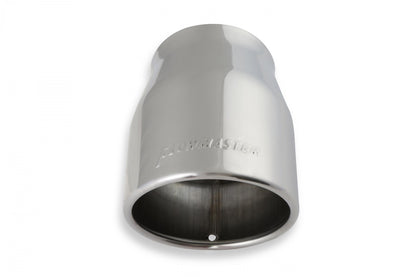 Exhaust Tip Exhaust Tip 4.00 Inch Rolled Angle Polished SS Fits 3.00 Inch Tubing Weld On Flowmaster