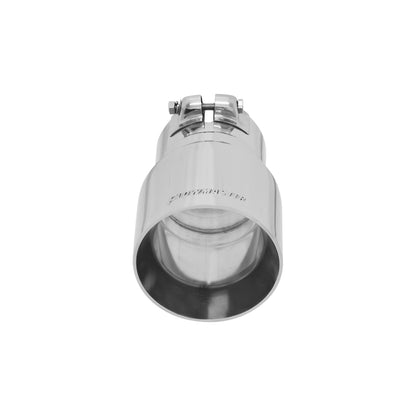 Exhaust Tip Exhaust Tip 4.00 Inch Angle Cut Polished SS Fits 3.00 Inch Tubing Clamp On Flowmaster
