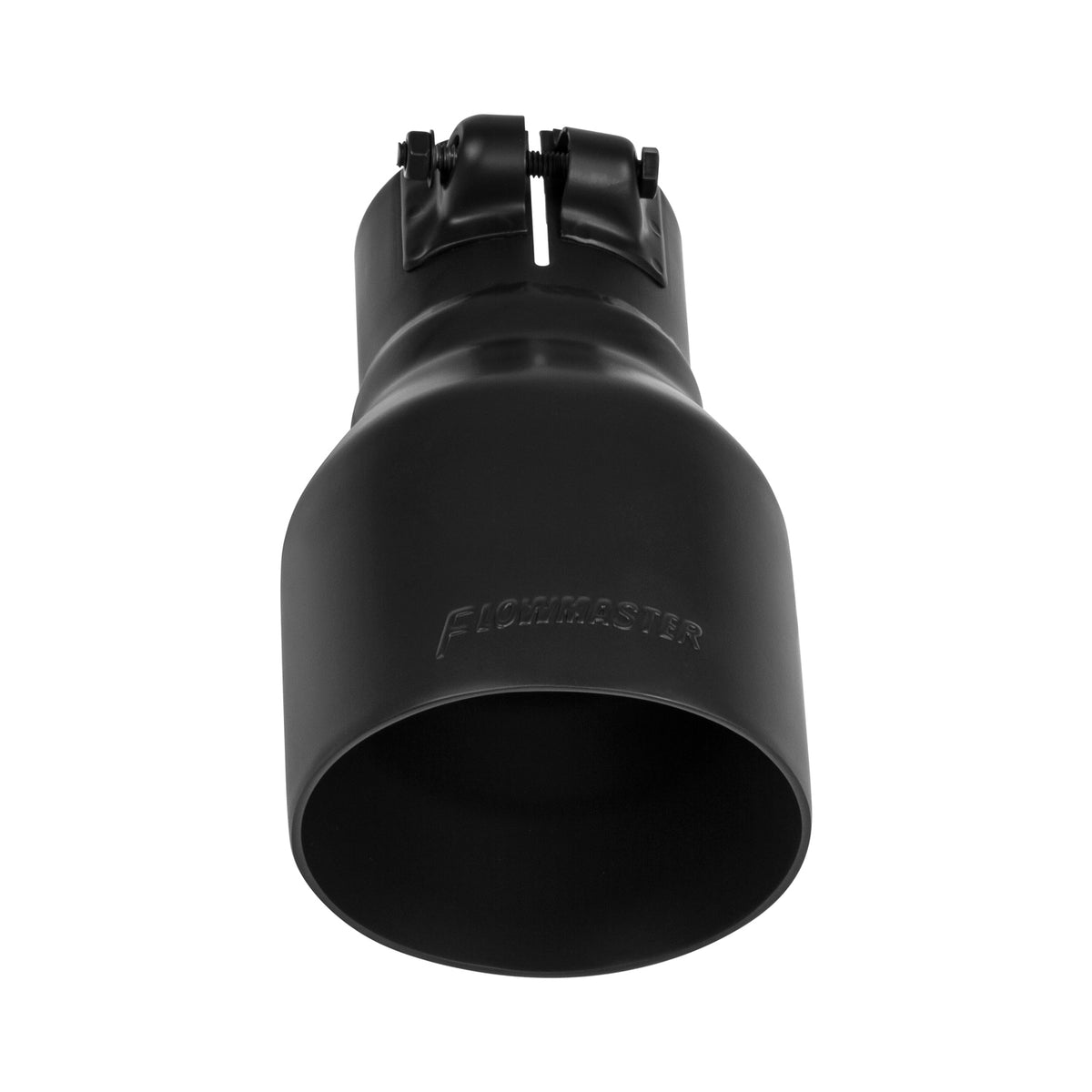 Exhaust Tip Exhaust Tip 4.00 Inch Black Ceramic Coated Fits 2.5 Inch Tubing- Clamp On Flowmaster