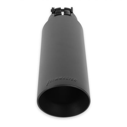 Exhaust Tip Exhaust Tip 4.00 Inch Black Angle Cut Fits 3 Inch Tubing, 13.00 Inch Long Clamp On Flowmaster
