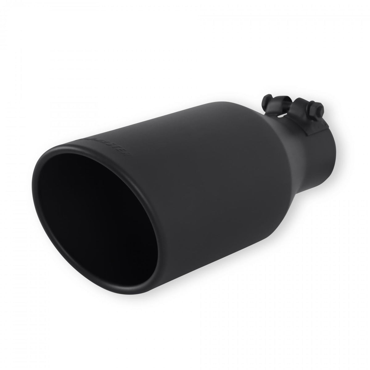 Exhaust Tip Exhaust Tip 4.5 Inch Black Angle Cut Fits 2.5 Inch Tubing, 11.00-In Long Clamp On Flowmaster