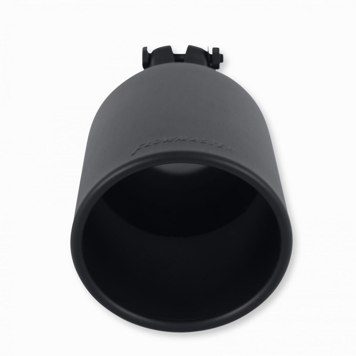 Exhaust Tip Exhaust Tip 4.5 Inch Black Angle Cut Fits 2.5 Inch Tubing, 11.00-In Long Clamp On Flowmaster