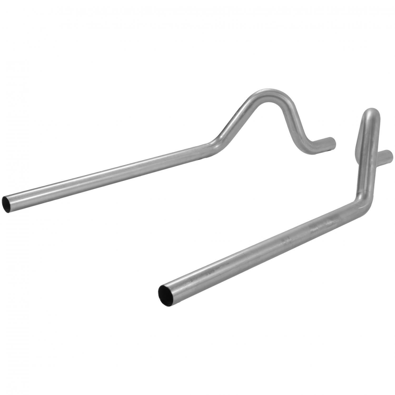 Pre-Bent Tailpipes Fits 1955-1957 Chevrolet 2 Dr/4 Dr Sedan & Coupe. Does Not Fit Wagons Flowmaster
