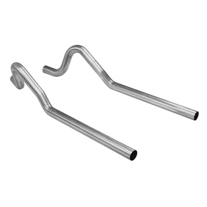Pre-Bent Tailpipes 1962-1974 Mopar B-Body 3.0 Inch Mandrel Bent Aluminized Steel Tailpipes Flowmaster