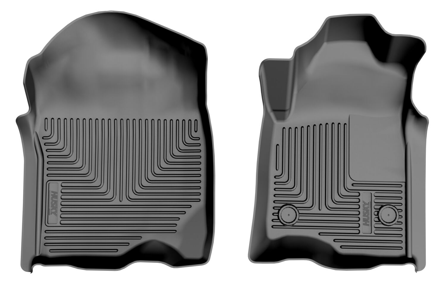 Weatherbeater Front Floor Liners For 2019-2025 Silverado/Sierra 1500/2500 HD/3500 HD Husky Liners