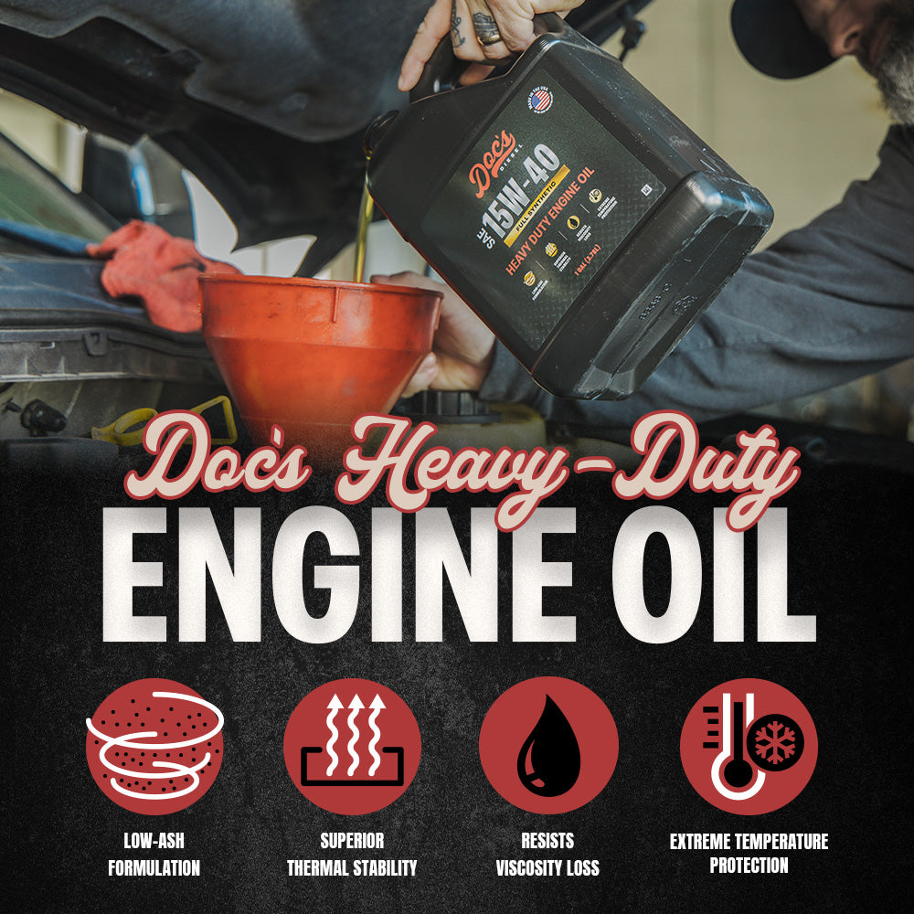 Doc's Diesel Chevrolet/GMC 6.6L Duramax 15W-40 Full Synthetic Oil Change Kit 2001-2019