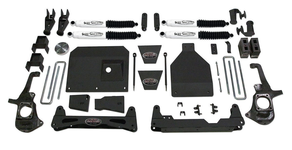 6 Inch Lift Kit 11-19 Silverado/Sierra 3500 / 3500HD Includes Dually Models Tuff Country