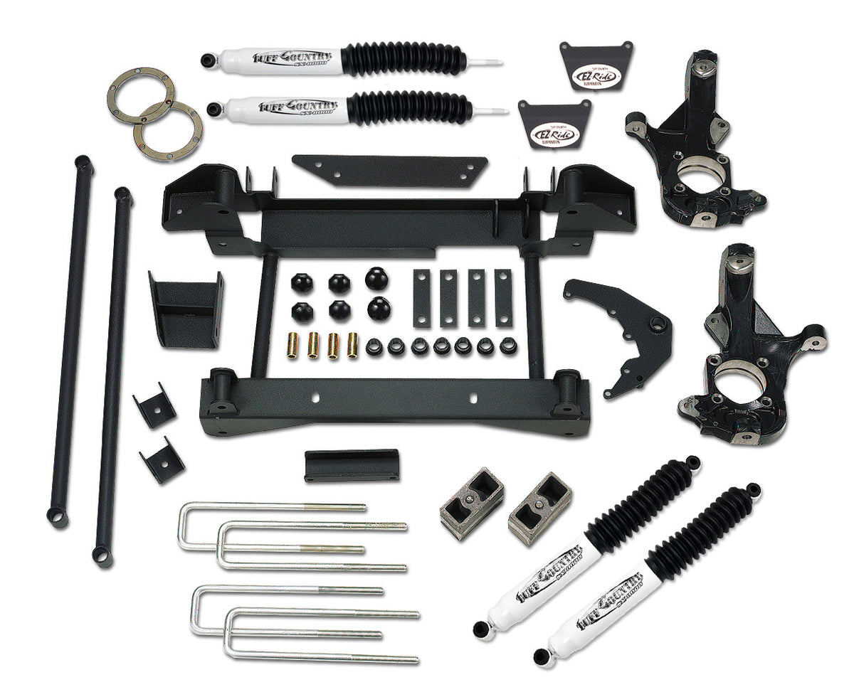 6 Inch Lift Kit 01-10 Silverado/Sierra 2500HD w/1 Piece Sub Frame Tuff Country