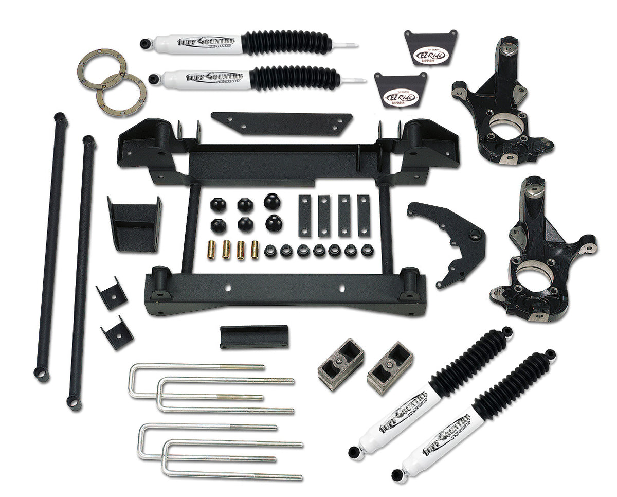 6 Inch Lift Kit 01-06 Silverado/Sierra 3500 / 3500HD w/1 Piece Sub Frame Tuff Country