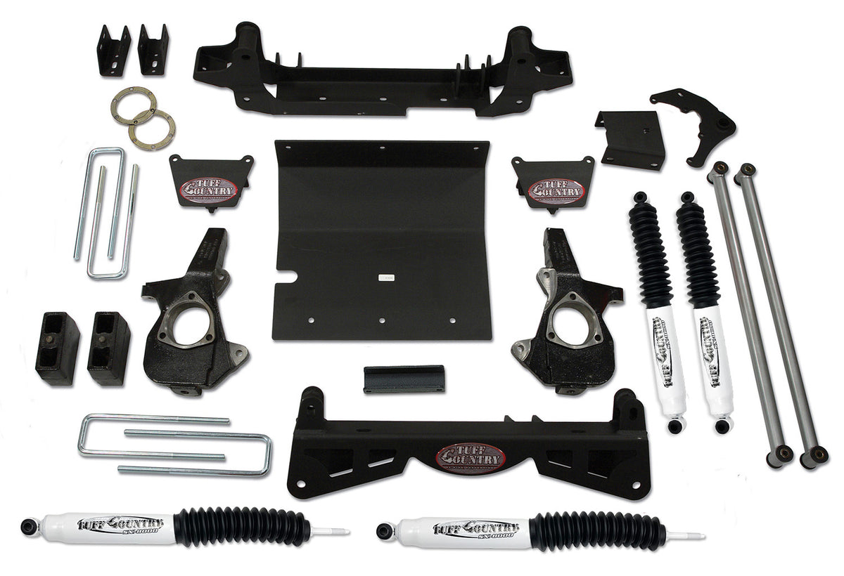 6 Inch Lift Kit 01-06 Silverado/Sierra 1500HD w/3 Piece Sub Frame Tuff Country