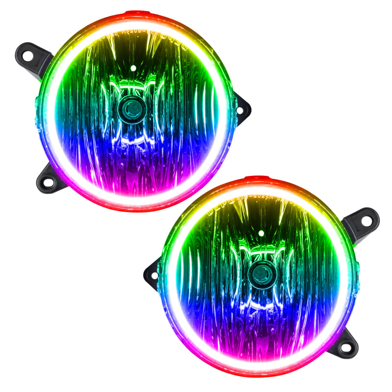 Oracle Ford Mustang 10-12 LED Fog Halo Kit - GT Grille Fogs - ColorSHIFT