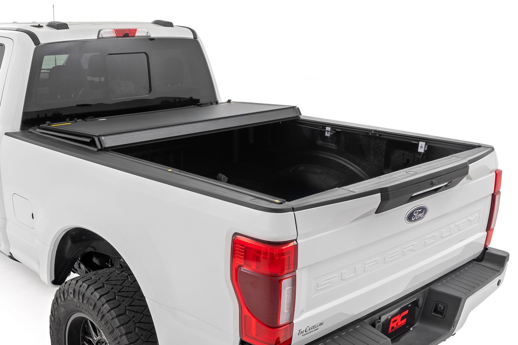 Hard Tri-Fold Flip Up Bed Cover | 6'10" Bed | Ford F-250/F-350 Super Duty (17-26)