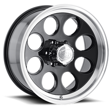 Cast Aluminum Wheels 171 BK 18x9 Machined Lip Black ION Wheels